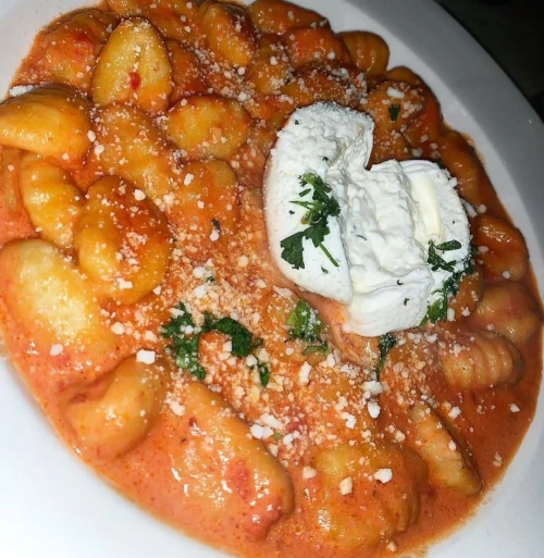 gnocchi burrata in vodka sauce